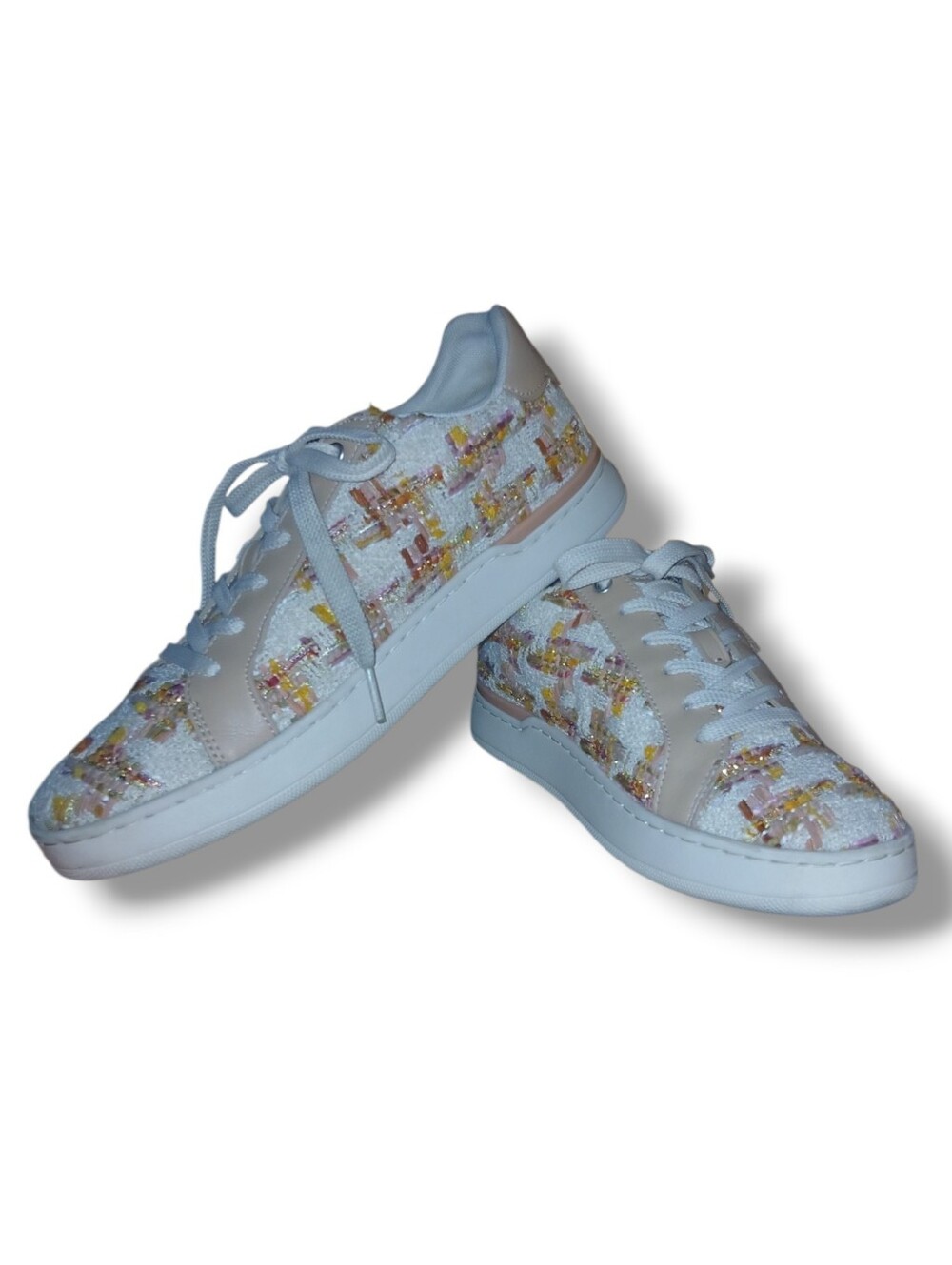 Pre-loved Coach Lowline Tweed Low-top Sneakers, Size 8.5B